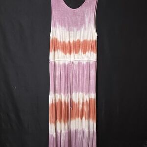 Knox Rose Pink and Orange Maxi Dress